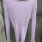 LAVENDULA RIBBED CREWNECK SWEATER