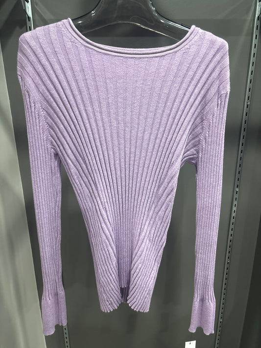 LAVENDULA RIBBED CREWNECK SWEATER