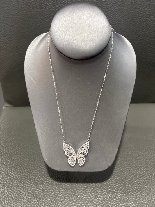 STERLING SILVER BUTTERFLY NECKLACE