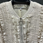 RUFFLE BOMBER JACKET