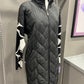 GEOMETRIC KNIT PUFFER COAT
