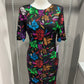 SEQUIN FLORAL DRESS