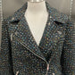 TWEED AND METALLIC MOTO JACKET