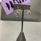 STERLING SILVER AMETHYST CRYSTAL EARRING