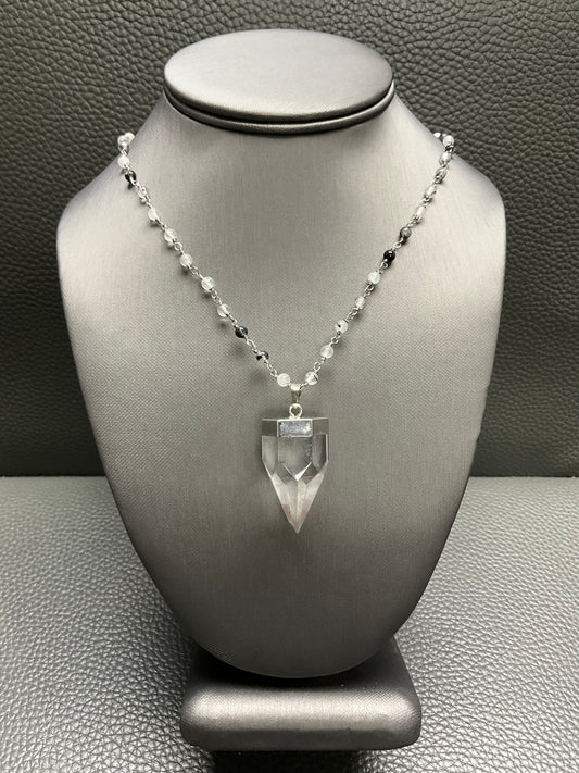 STERLING QUARTZ NECKLACE