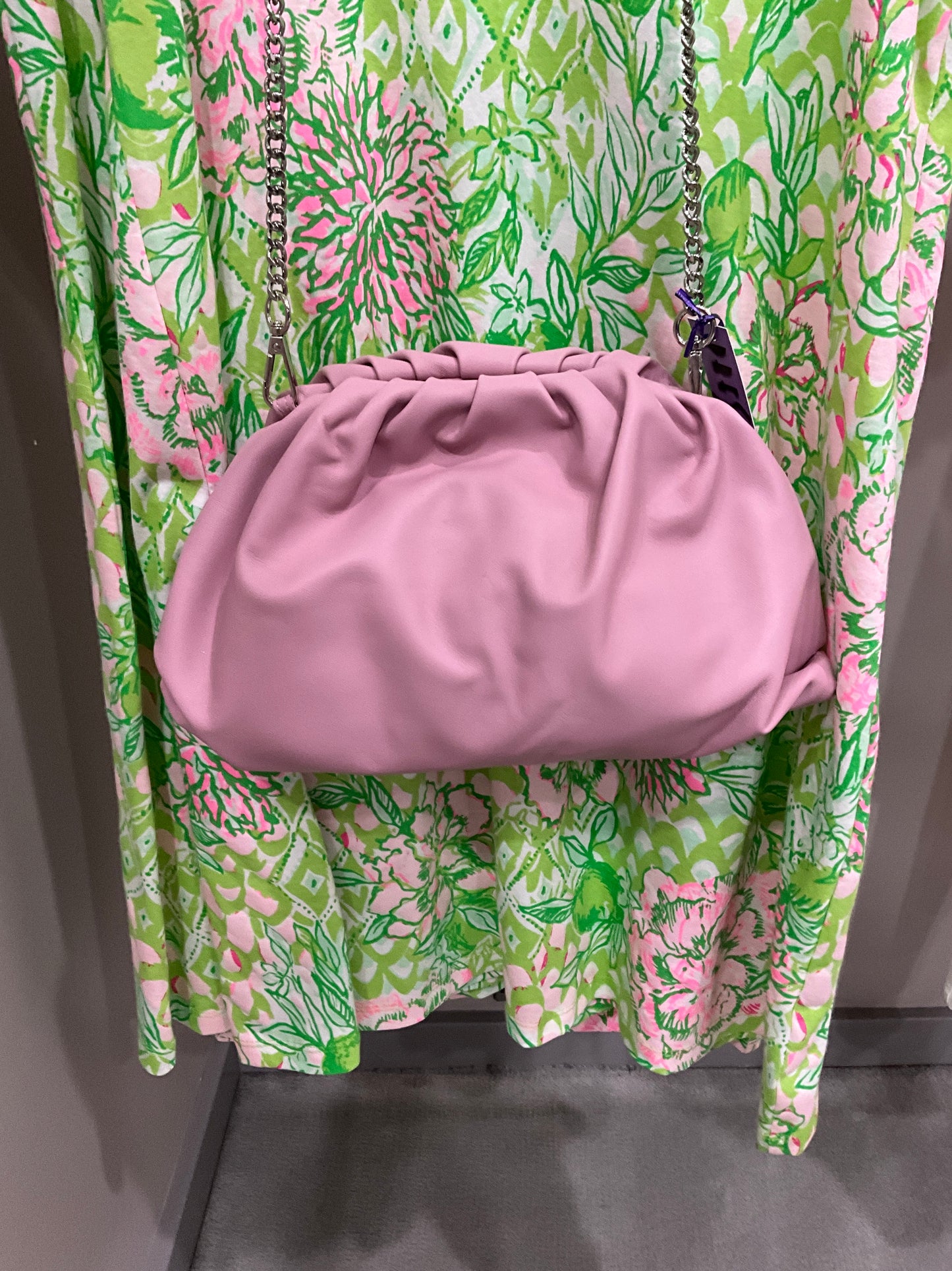 PETAL PINK ITALIAN LEATHER HANDBAG