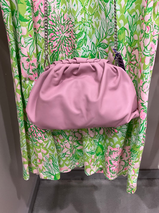 PETAL PINK ITALIAN LEATHER HANDBAG