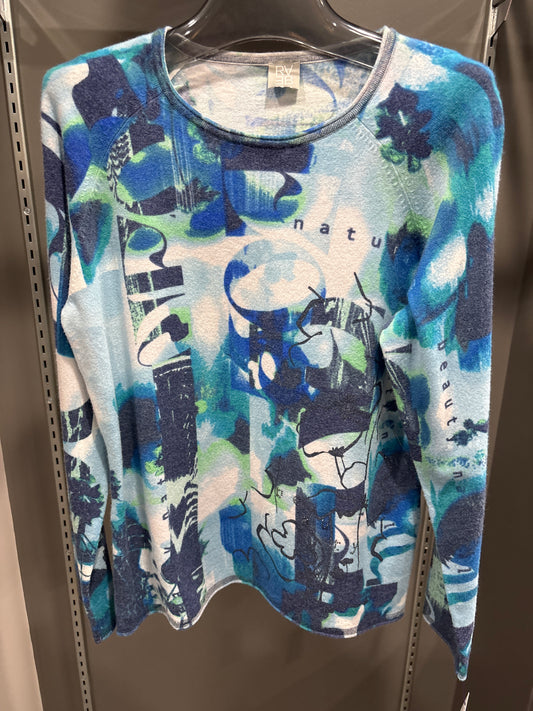 WATERCOLOR SWEATER BLUE