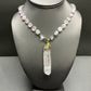 CHUNKY PINK QUARTZ NECKLACE