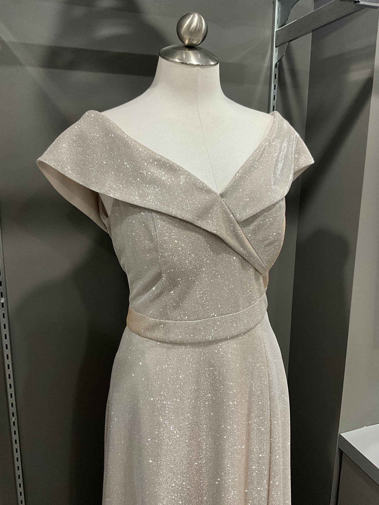 CHAMPAGNE SPARKLY GOWN