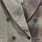 DOUBLE BREASTED PLAID BLAZER