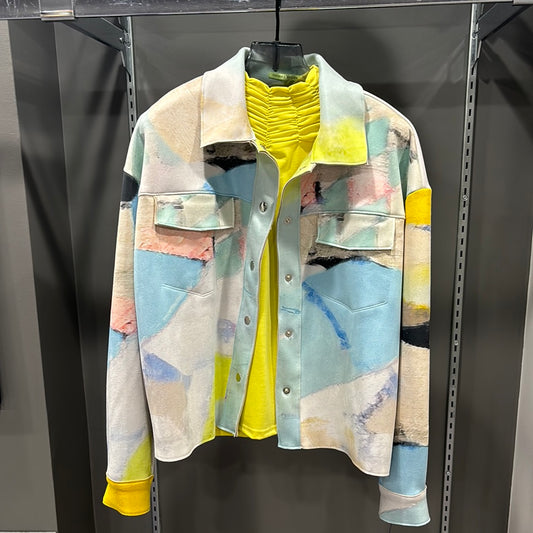 RAINBOW MICROSUEDE JACKET