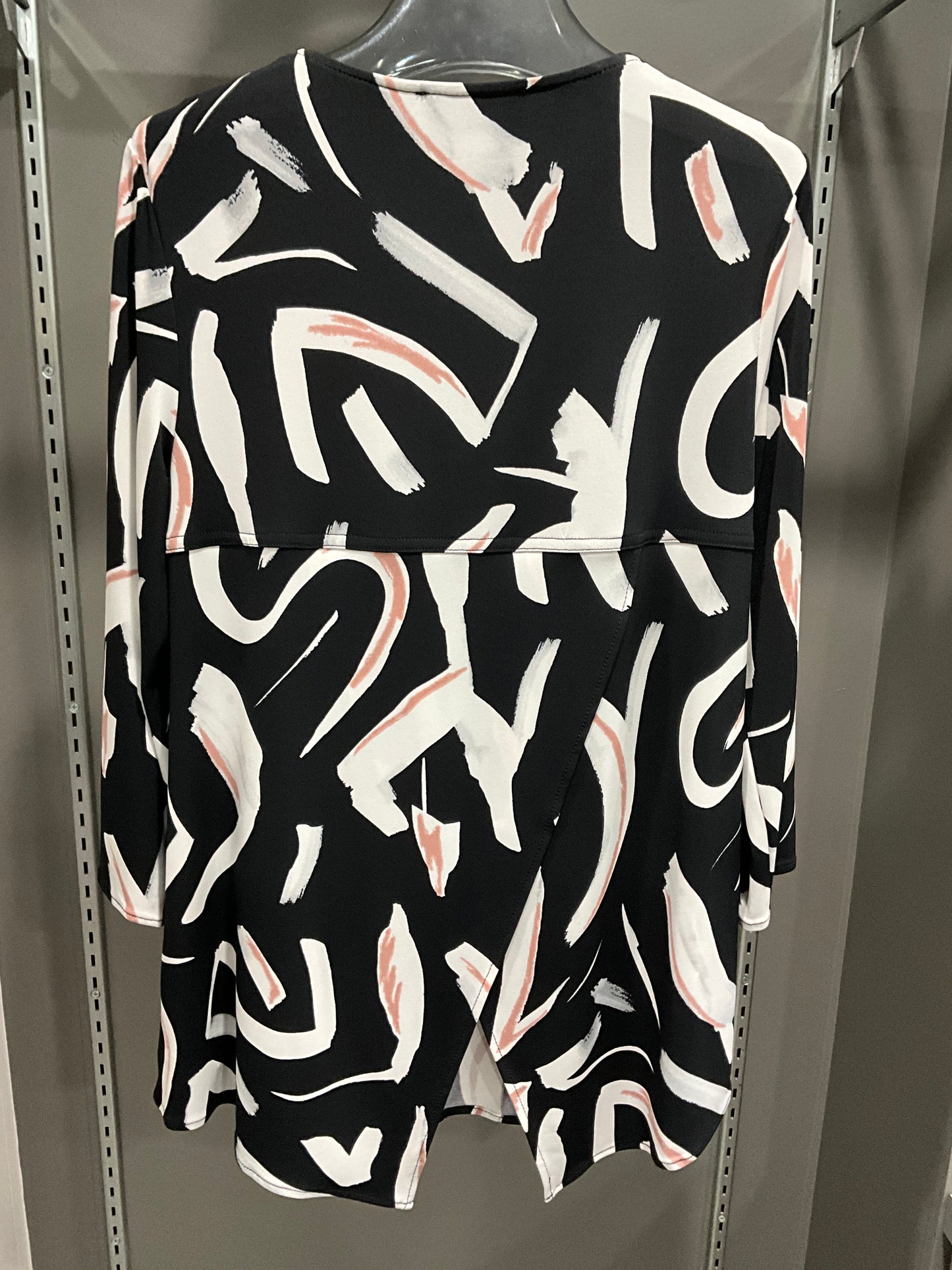 CRYSTAL ZIPPER ABSTRACT TOP