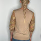 COZY METALLIC SLEEVE SWEATER