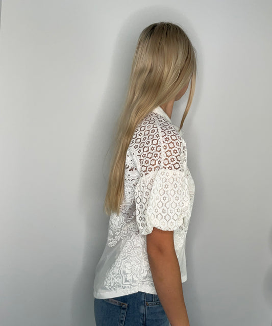 PUFF DROP SLEEVE DETAIL TOP