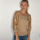 COZY METALLIC SLEEVE SWEATER