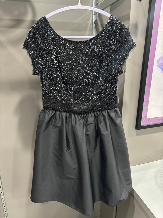 SEQUIN UPPER TAF DRESS