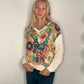 SEVENTIES FLORAL SWEATER