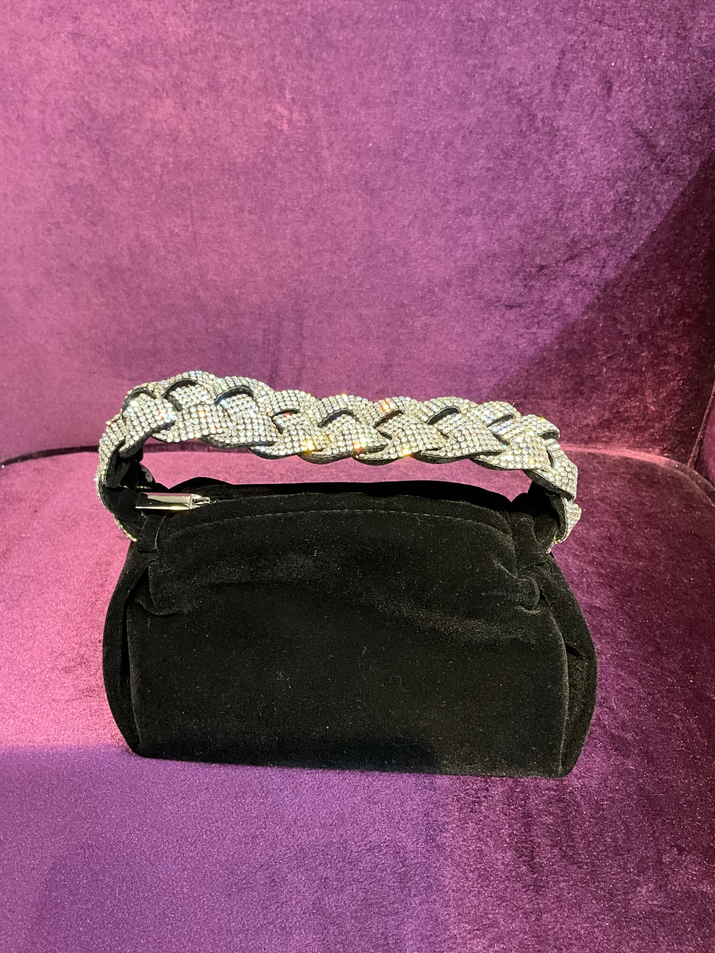 SWAROVSKI CRYSTAL HANDLE EVENING BAG