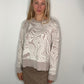 COTTON CASHMERE SWIRL SWEATER