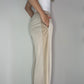 FAUX SUEDE SIDE STRIPED PANT