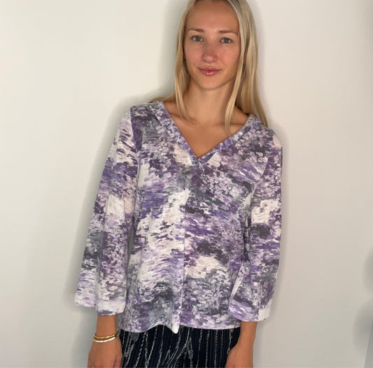 LILAC GARDEN HOODIE TOP