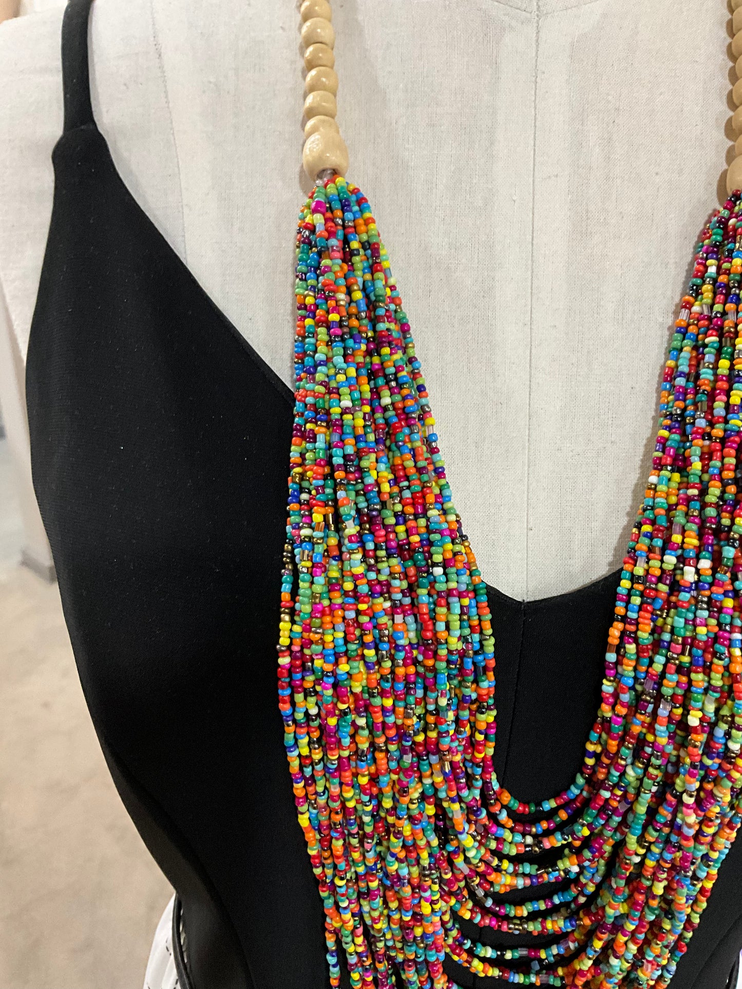 RAINBOW BEADED NECKLACE