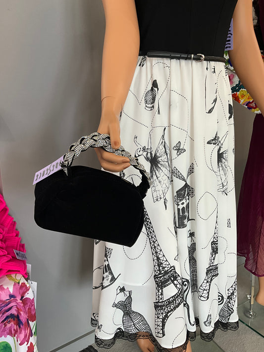 SWAROVSKI CRYSTAL HANDLE EVENING BAG