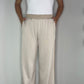 FAUX SUEDE SIDE STRIPED PANT