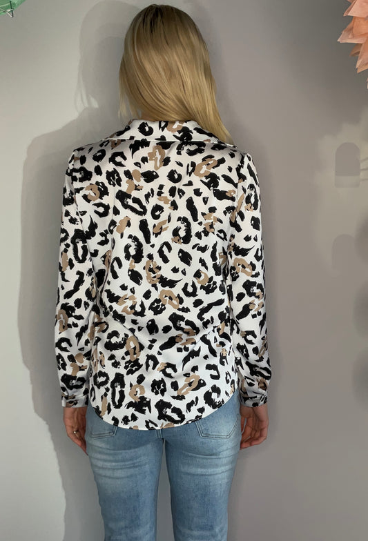 MUTED LEOPARD BLOUSE