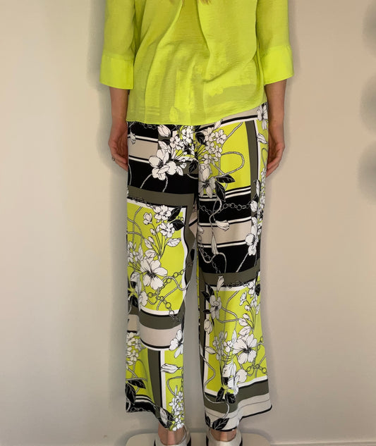 PATCHWORK WIDE LEG PANT