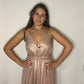 ROSE GOLD METALLIC DRESS
