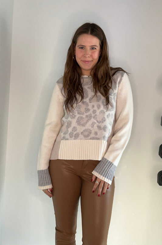 MUTED LEOPARD SWEATER