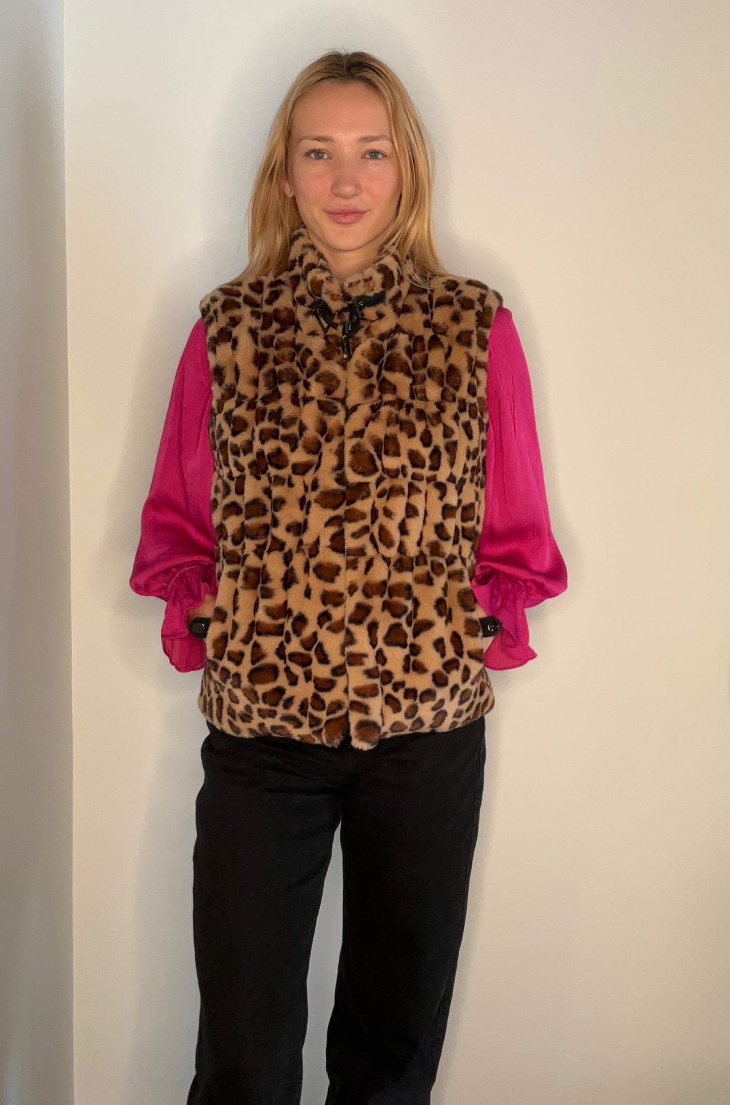 REVERSIBLE ANIMAL PRINT VEST