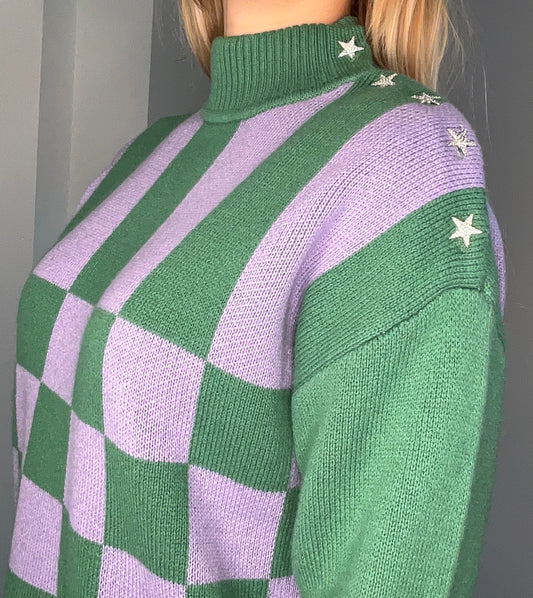 STAR SHOULDER SWEATER