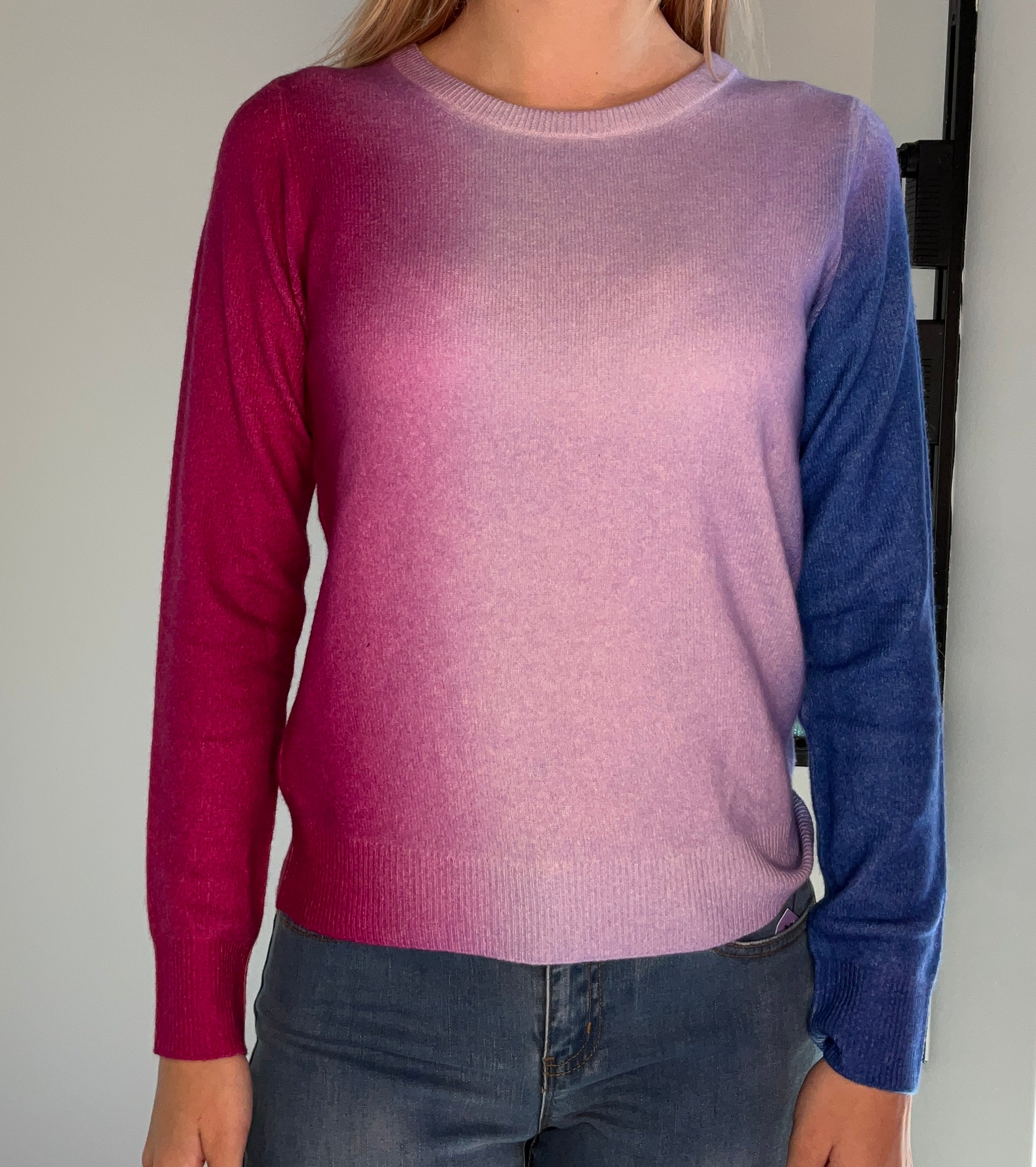 White Warren Ombre Cashmere Sweater