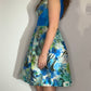 BLUE GARDEN ALINE DRESS