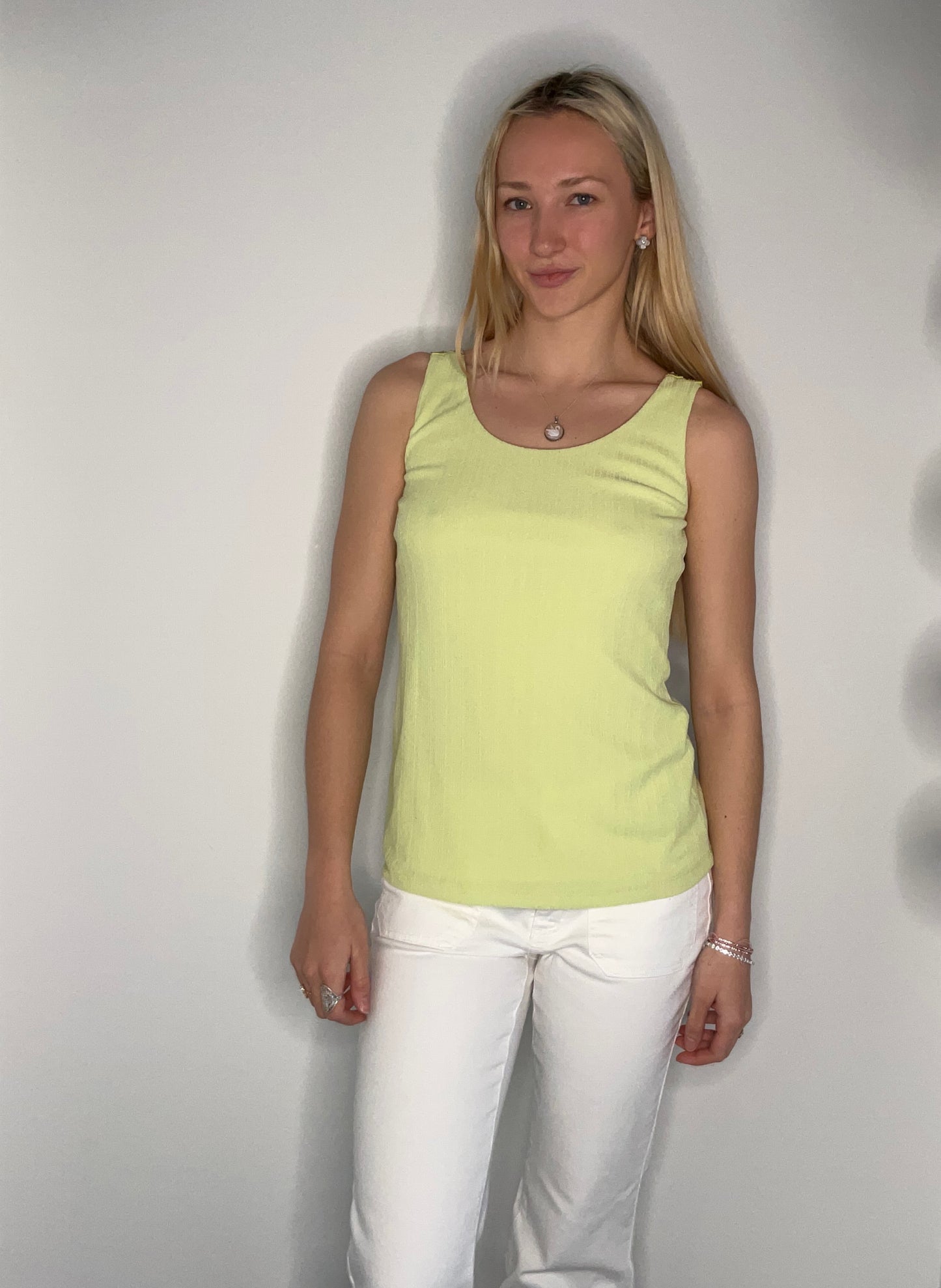 LIME CRYSTAL STRAP TOP