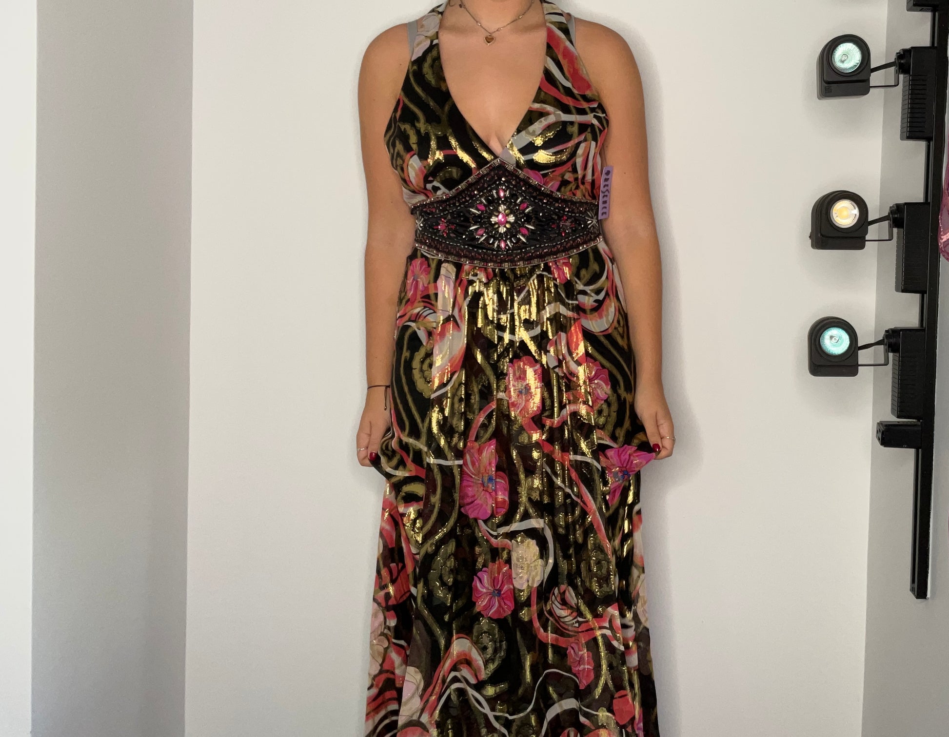 METALLIC BEADED MAXI GOWN Presence Boutique METALLIC BEADED MAXI GOWN Presence Boutique