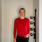 SKULL BACK STUDDED SWEATER