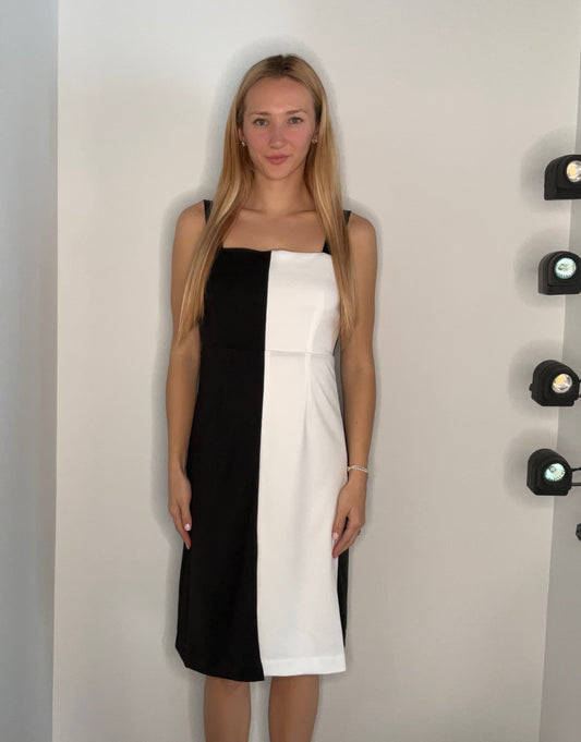 BLACK AND WHITE DRESS