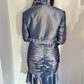 BLUE RUFFLE DRESS COMBO