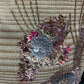 METALLIC FLOWER TOTE