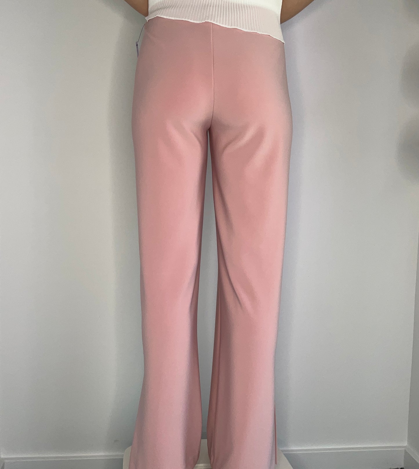 PRIMROSE PINK KNIT BOW CRYSTAL PANT