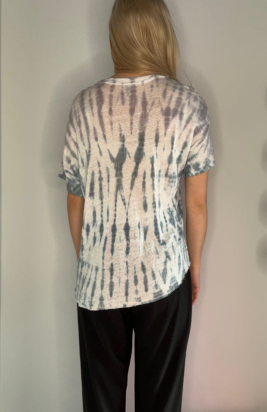 LINEN TIE DYE TEE