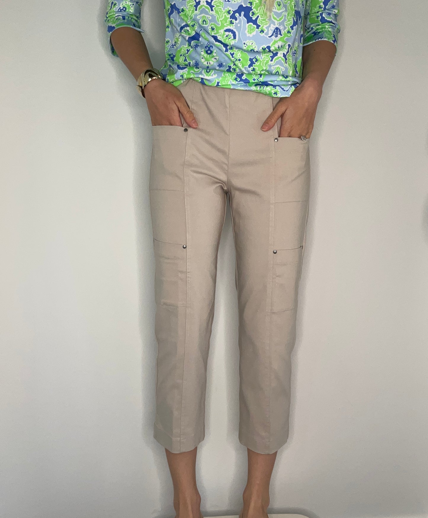 PULL ON CROPPED CARGO PANT