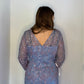 BLUE AND PINK THREAD SPARKLE DRESS