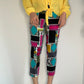 MULTI GEOMETRIC CAPRI PANT