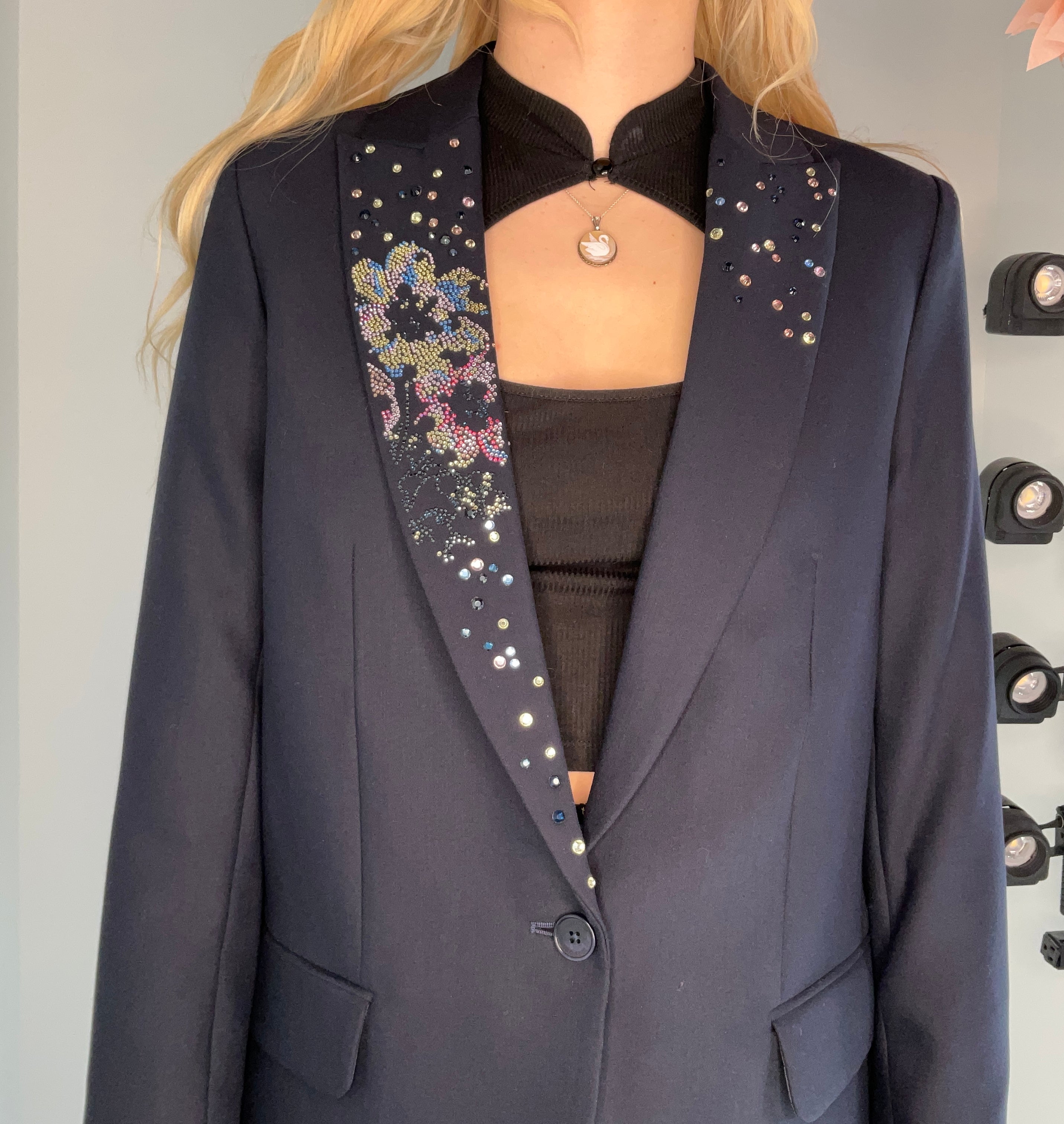 Swarovski crystal discount blazer