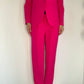 PLEATED HOT PINK SUITING PANT